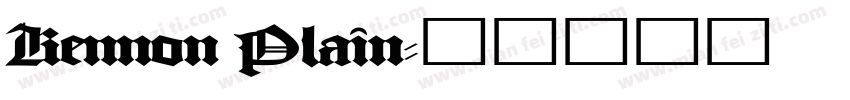 Kennon Plain字体转换